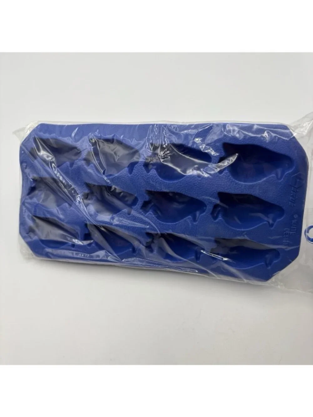 Lekué Penguin Shape Blue Silicone Ice Cube Tray Mold Flexible Made in Spain